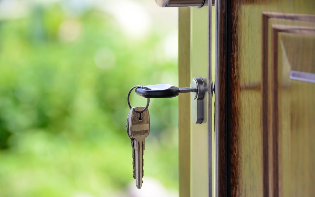 Key in lock of new property.